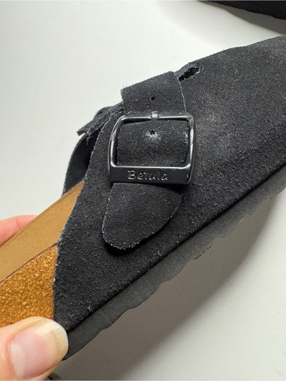 Betula by Birkenstock black suede clogs original fussbett new without box - Picture 4 of 8